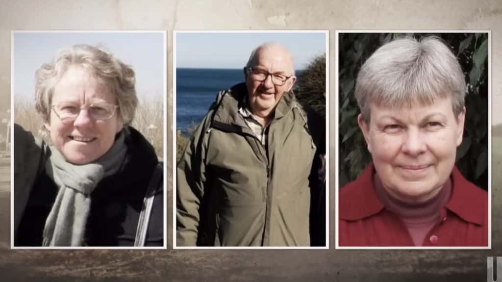 Left: Gail Patterson; Center: Ian Wilkinson; Right: Heather Wilkinson. Image: Youtube/@60 Minutes Australia